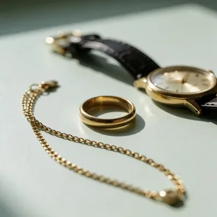 Jewellery on wrist